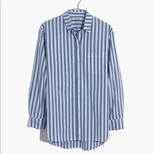 Madewell – striped oversized ex-boyfriend shirt